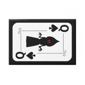 Flatwoods Monster Queen Playing Card - Metal Magnet